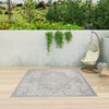 Patio Heritage Collection Area Rug - Santorini Square Light Gray  lifestyle 175