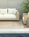 Patio Heritage Collection Area Rug - Santorini Rectangle Beige  lifestyle 9