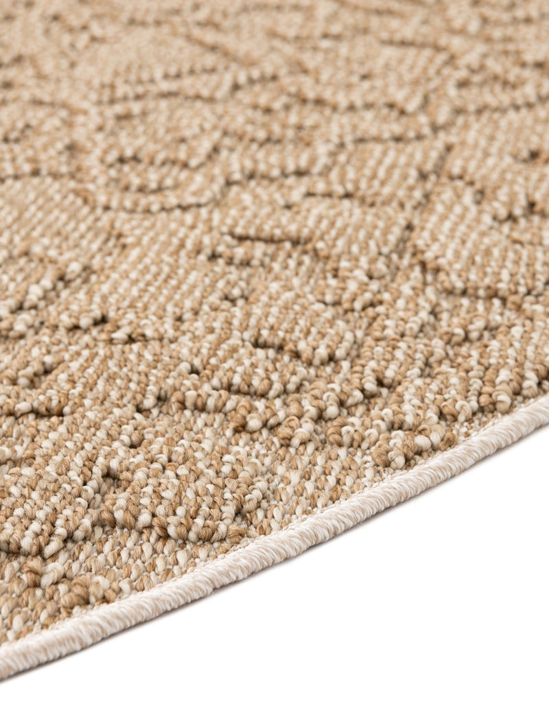 Patio Heritage Collection Area Rug - Santorini Round Beige  lifestyle 147