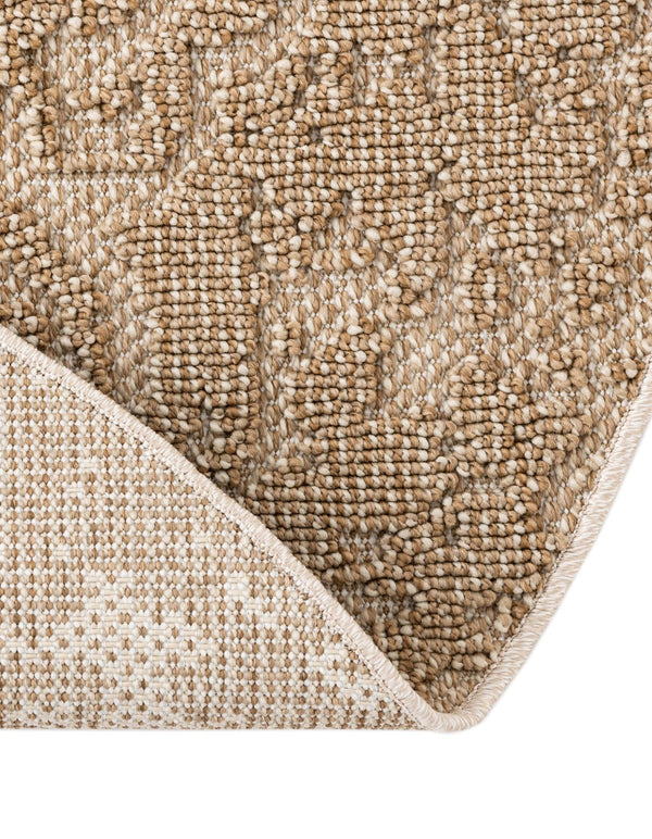 Patio Heritage Collection Area Rug - Santorini Round Beige  lifestyle 151