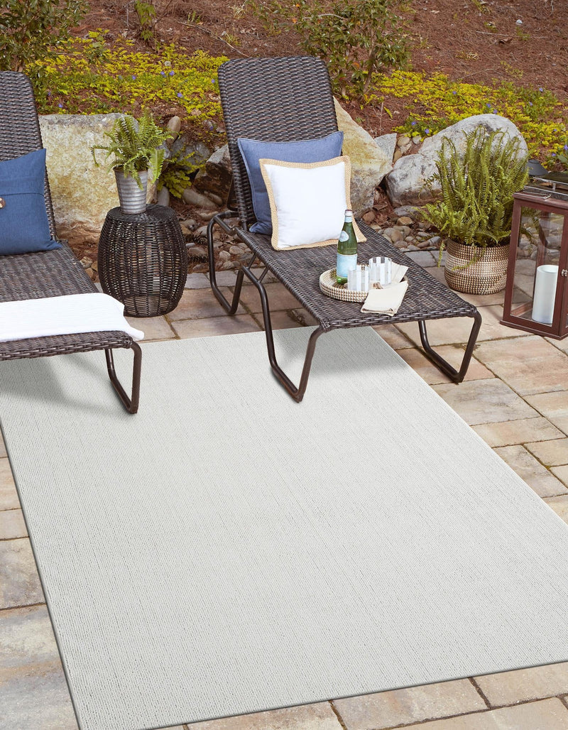 Seaside Serenity Collection Area Rug - Marina Rectangle Light Gray  lifestyle 2