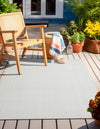 Seaside Serenity Collection Area Rug - Marina Rectangle Light Gray  lifestyle 14