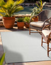 Seaside Serenity Collection Area Rug - Marina Rectangle Light Gray  lifestyle 17