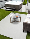 Seaside Serenity Collection Area Rug - Marina Rectangle Light Gray  lifestyle 26