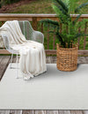 Seaside Serenity Collection Area Rug - Marina Rectangle Light Gray  lifestyle 29