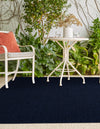 Seaside Serenity Collection Area Rug - Marina Rectangle Navy Blue  lifestyle 10