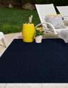Seaside Serenity Collection Area Rug - Marina Rectangle Navy Blue  lifestyle 13