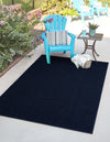 Seaside Serenity Collection Area Rug - Marina Rectangle Navy Blue  lifestyle 19