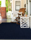 Seaside Serenity Collection Area Rug - Marina Rectangle Navy Blue  lifestyle 22
