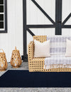 Seaside Serenity Collection Area Rug - Marina Rectangle Navy Blue  lifestyle 31