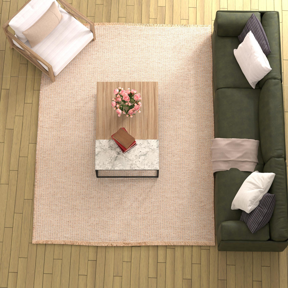 Country Homestead Collection Area Rug - Meadowbrook Rectangle Gray  lifestyle 33