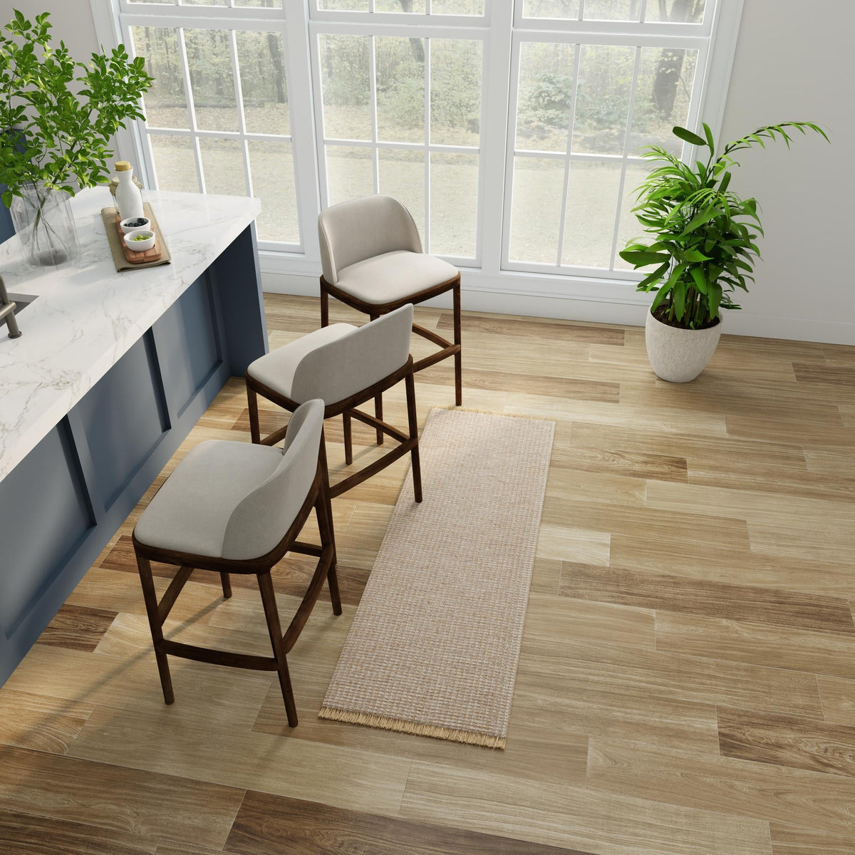 Country Homestead Collection Area Rug - Meadowbrook Runner Gray  lifestyle 90