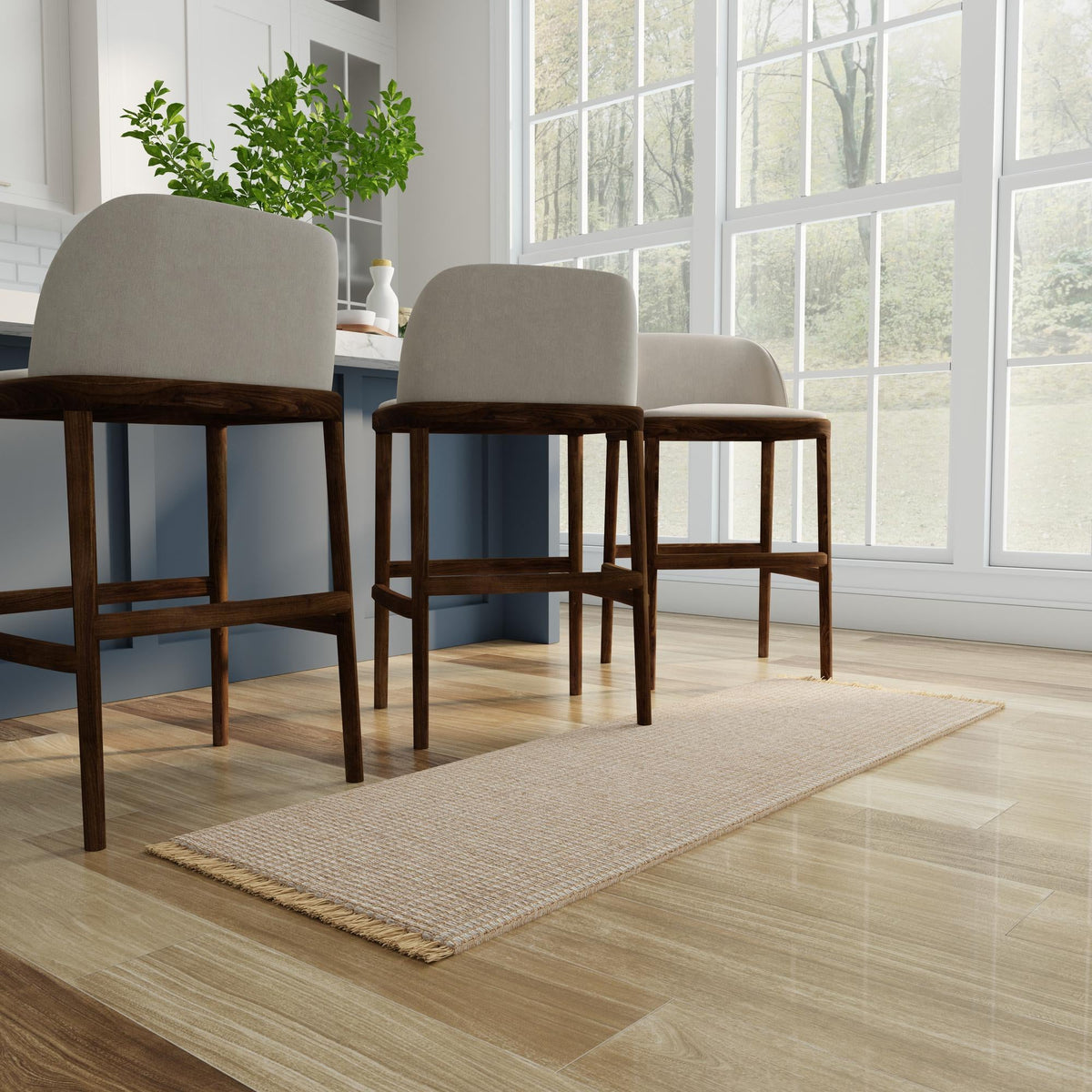 Country Homestead Collection Area Rug - Meadowbrook Runner Gray  lifestyle 94