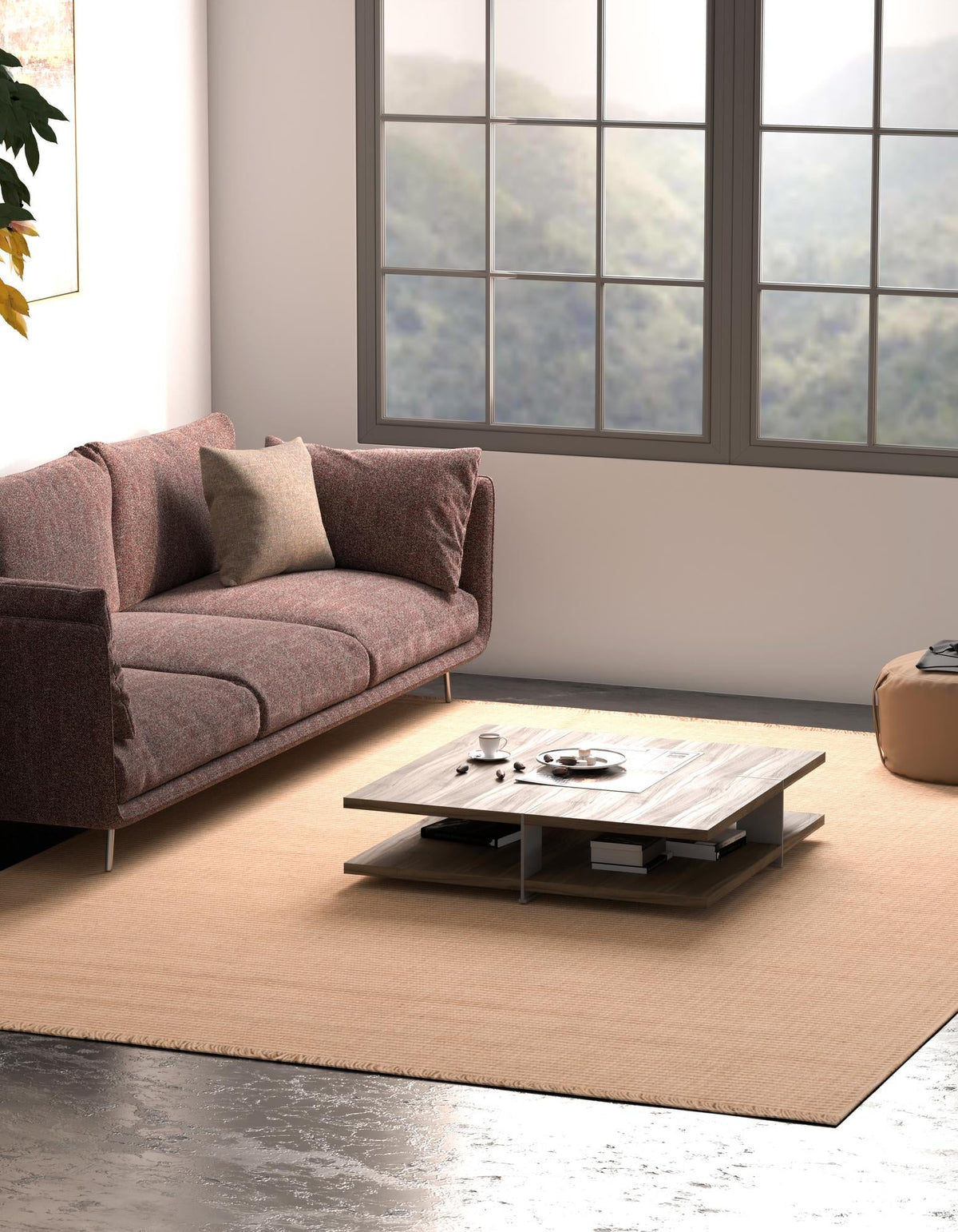 Country Homestead Collection Area Rug - Meadowbrook Rectangle Natural  lifestyle 8