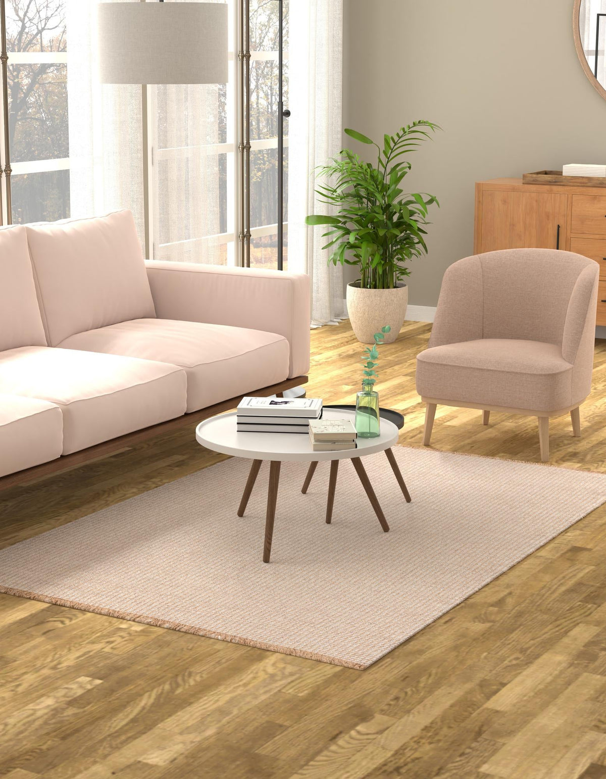 Country Homestead Collection Area Rug - Meadowbrook Rectangle Ivory  lifestyle 6
