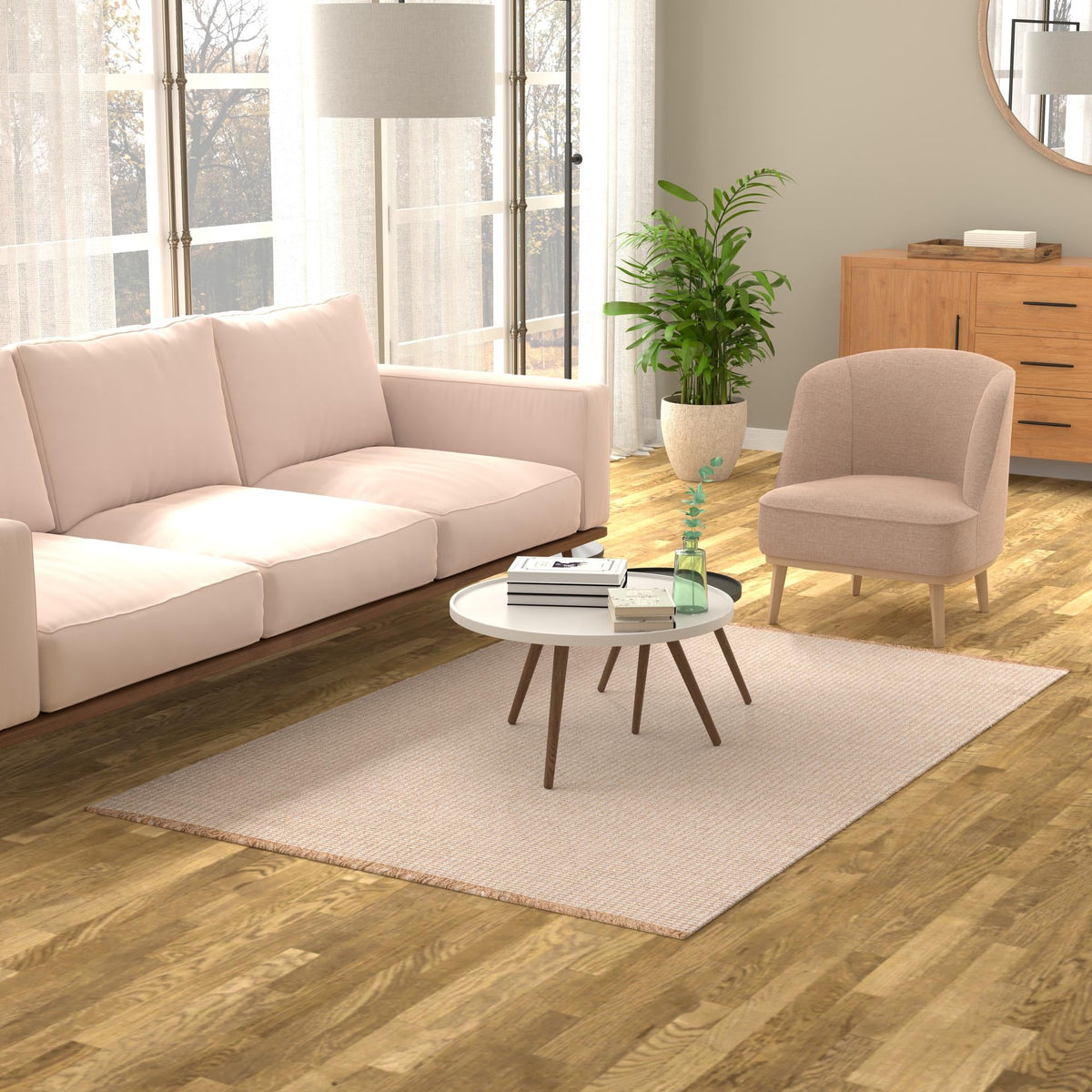 Country Homestead Collection Area Rug - Meadowbrook Rectangle Ivory  lifestyle 32