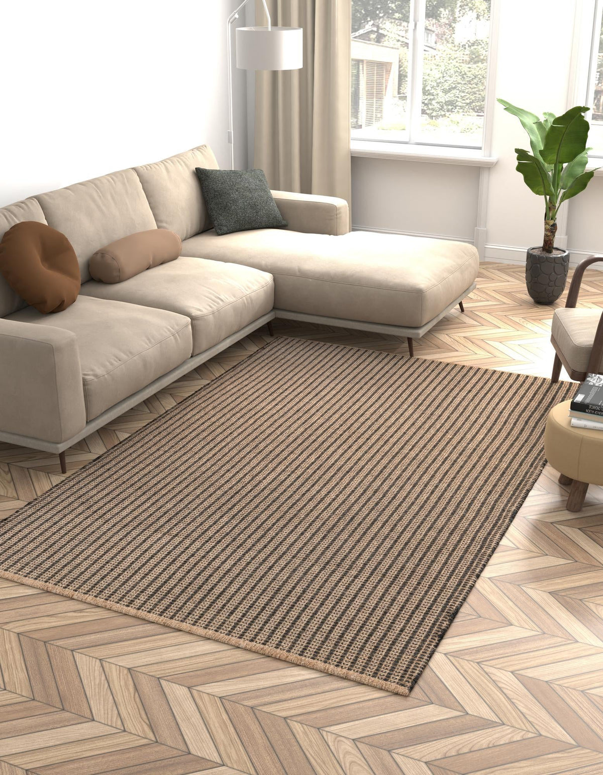 Country Homestead Collection Area Rug -  Grangehurst Rectangle Charcoal  lifestyle 2