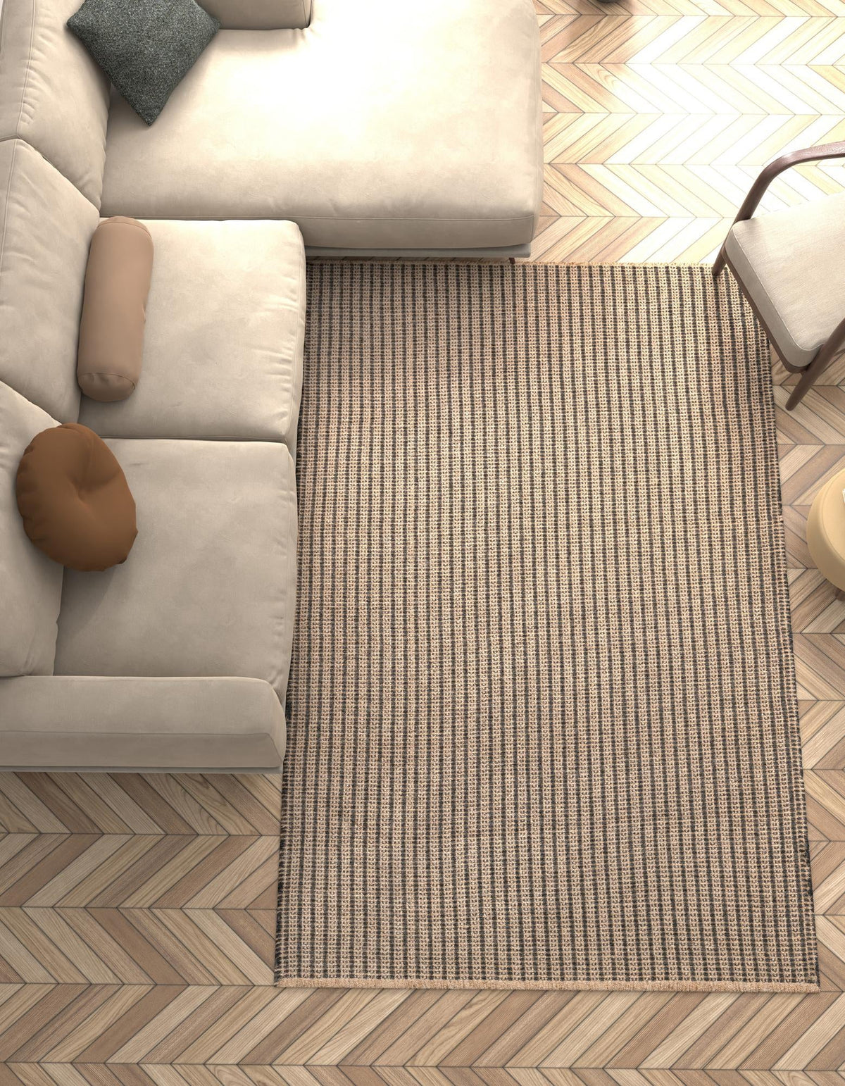 Country Homestead Collection Area Rug -  Grangehurst Rectangle Charcoal  lifestyle 4