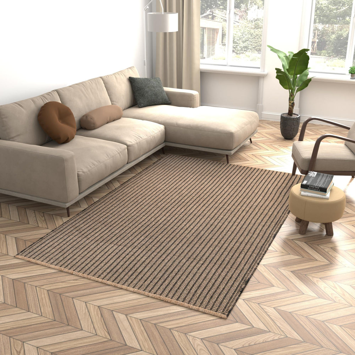 Country Homestead Collection Area Rug -  Grangehurst Rectangle Charcoal  lifestyle 15