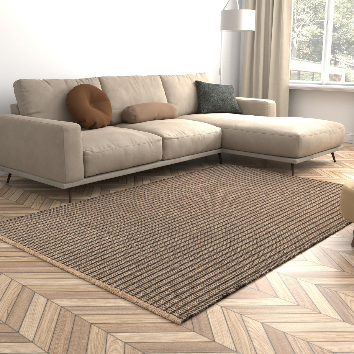 Country Homestead Collection Area Rug -  Grangehurst Rectangle Charcoal  lifestyle 16