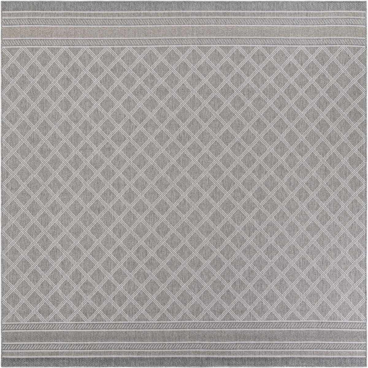 Savannah Pergola Collection Area Rug - Savannah Square Gray  lifestyle 85