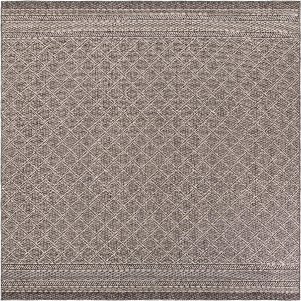 Savannah Pergola Collection Area Rug - Savannah Square Chocolate Brown  lifestyle 83