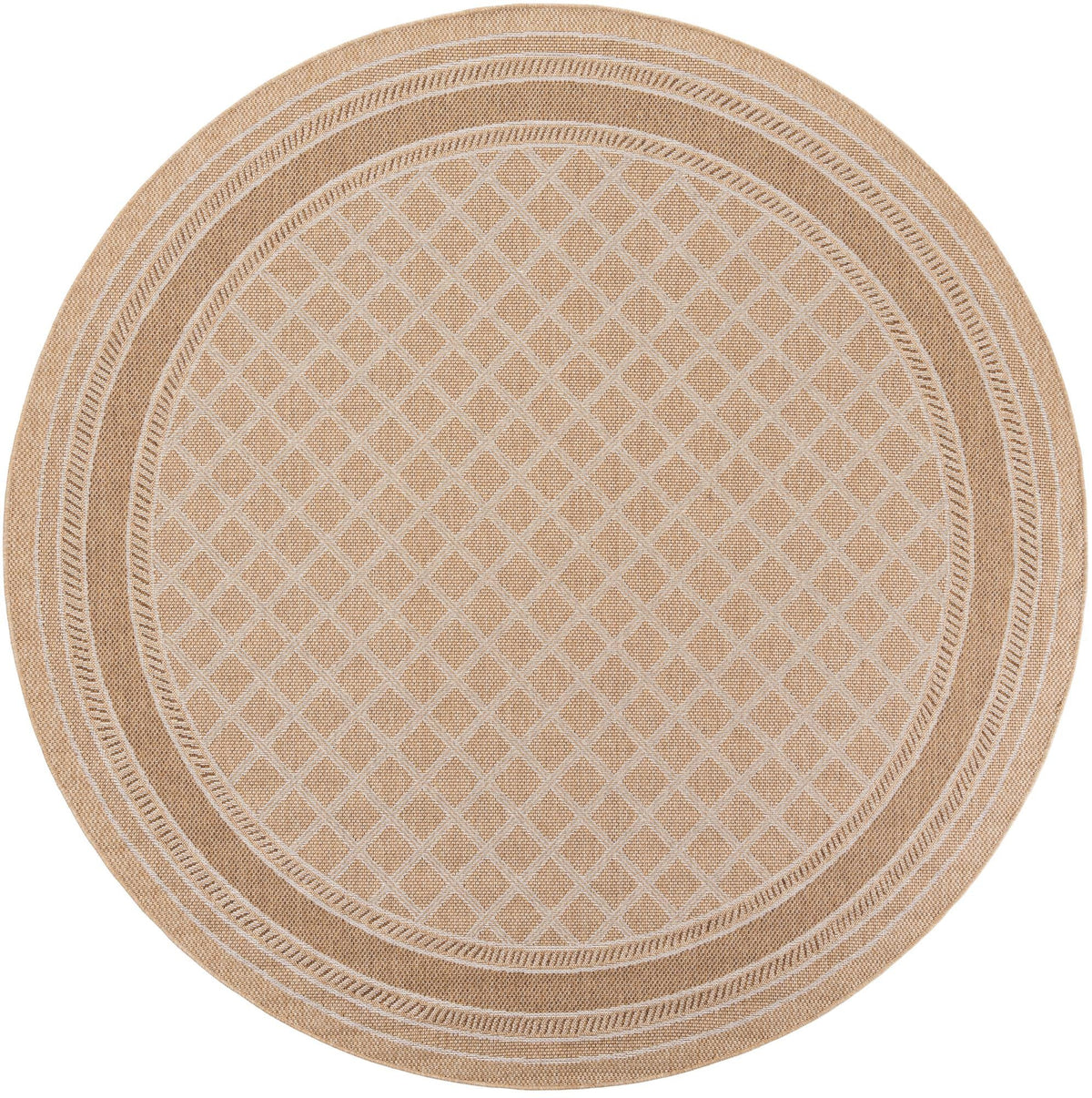 Savannah Pergola Collection Area Rug - Savannah Round Natural  lifestyle 86
