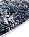 Santa Fe Trails Collection Area Rug -  Zuni Round Blue and Gray  lifestyle 57
