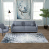 Santa Fe Trails Collection Area Rug -  Zuni Rectangle Blue and Gray  lifestyle 15