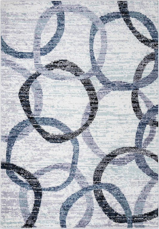 Santa Fe Trails Collection Area Rug -  Taos Rectangle Ivory Main