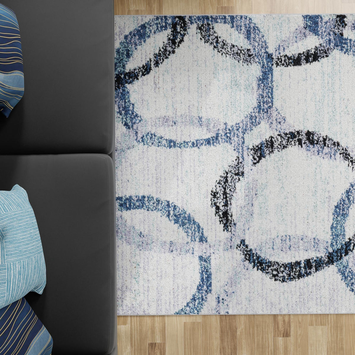 Santa Fe Trails Collection Area Rug -  Taos Rectangle Ivory  lifestyle 17