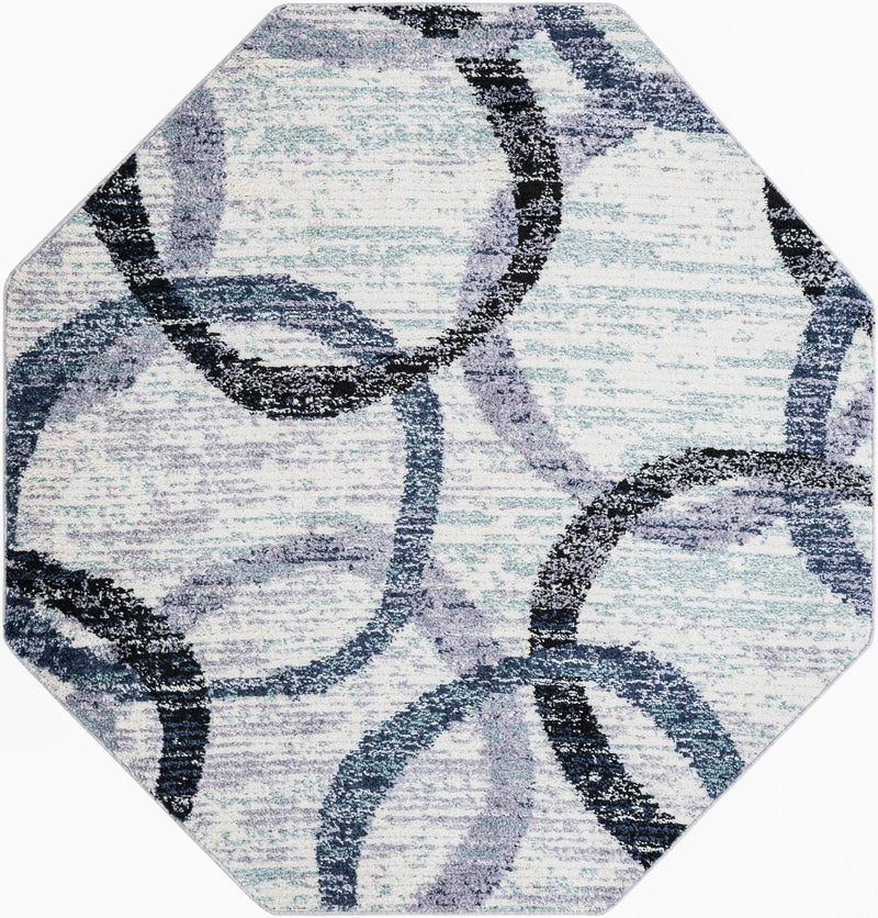 Santa Fe Trails Collection Area Rug -  Taos Octagon Ivory  lifestyle 20