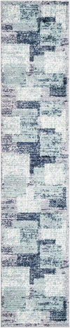 Santa Fe Trails Collection Area Rug -  Pueblo Runner Blue and Gray  lifestyle 18