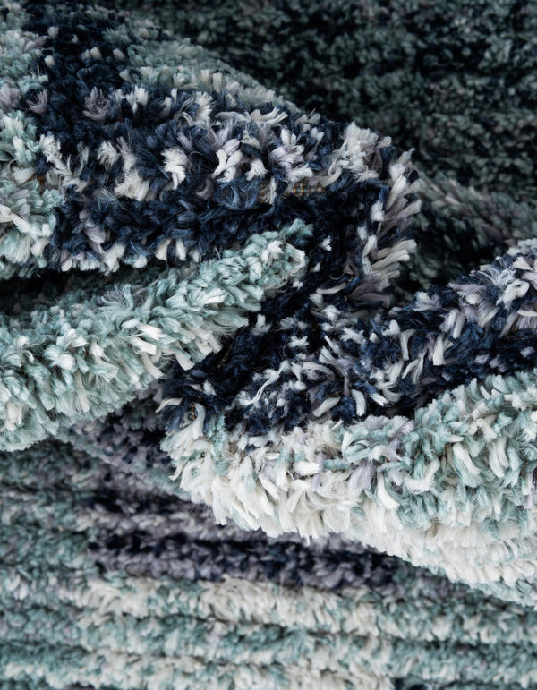 Santa Fe Trails Collection Area Rug -  Pueblo Rectangle Blue and Gray  lifestyle 8