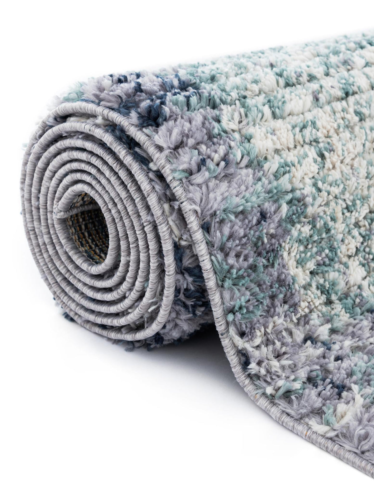 Santa Fe Trails Collection Area Rug -  Pueblo Rectangle Blue and Gray  lifestyle 12