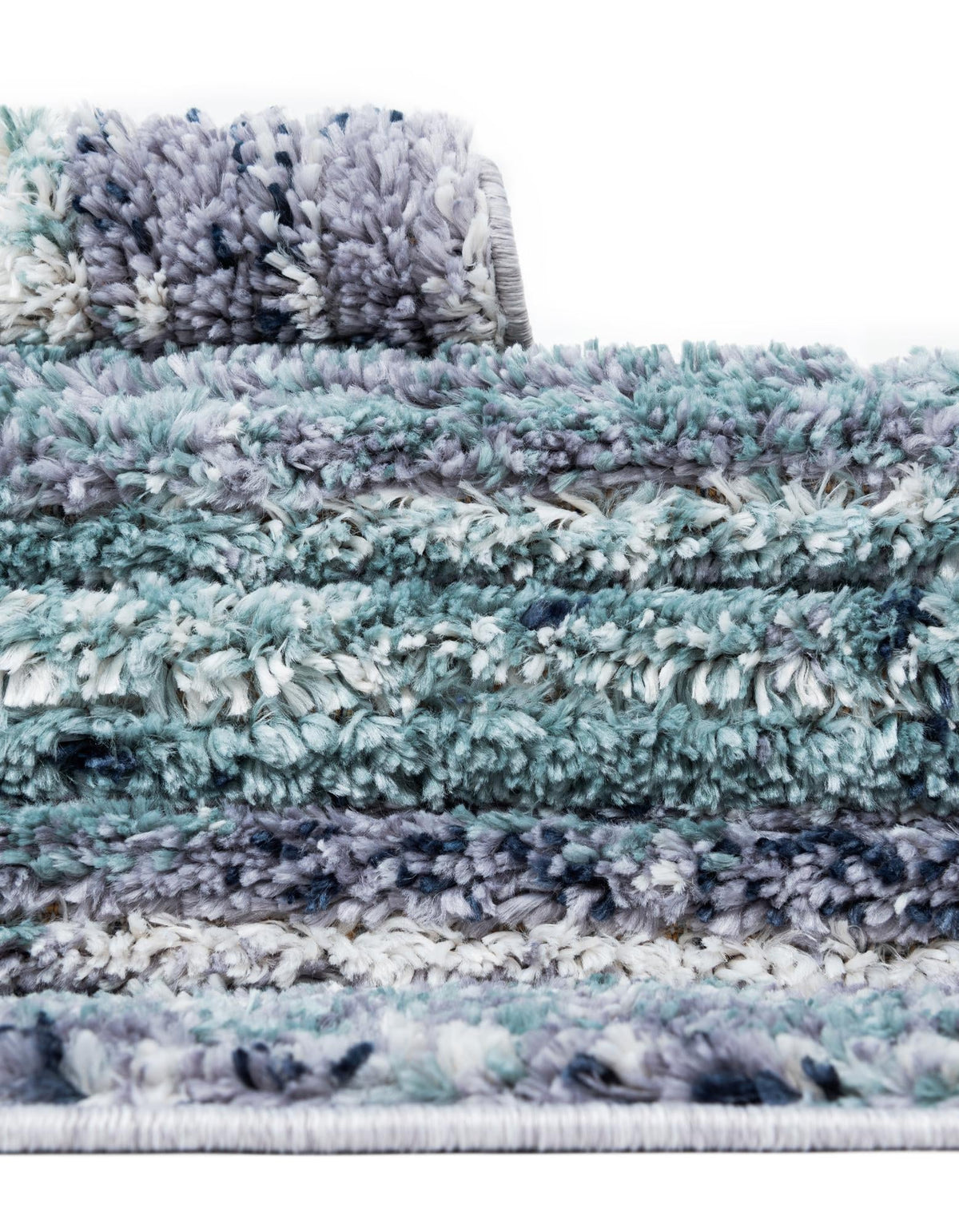 Santa Fe Trails Collection Area Rug -  Pueblo Rectangle Blue and Gray  lifestyle 14