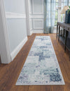 Santa Fe Trails Collection Area Rug -  Pueblo Runner Blue and Gray  lifestyle 22