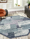 Santa Fe Trails Collection Area Rug -  Pueblo Octagon Blue and Gray  lifestyle 25