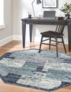 Santa Fe Trails Collection Area Rug -  Pueblo Octagon Blue and Gray  lifestyle 33