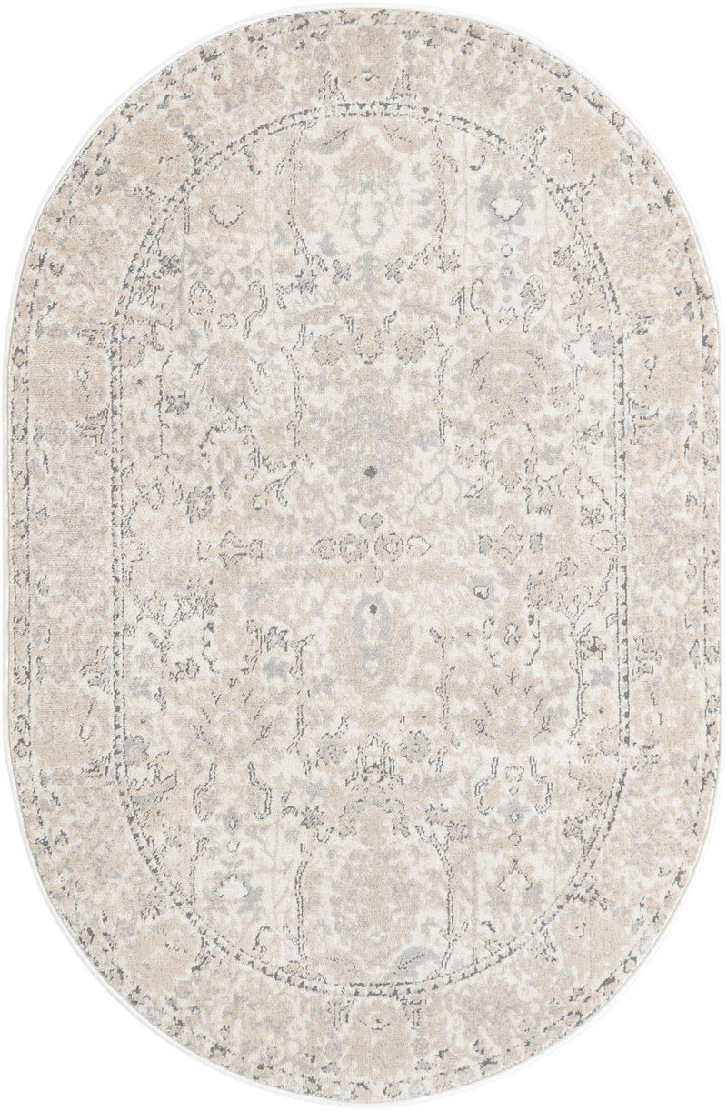 Cascade Range Collection Area Rug -  Shasta (Ivory) Oval Ivory  lifestyle 20