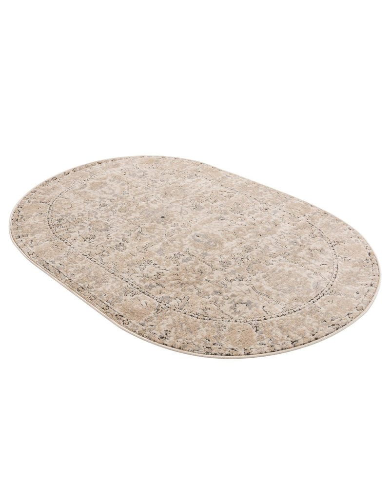 Cascade Range Collection Area Rug -  Shasta (Ivory) Oval Ivory  lifestyle 31