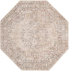 Cascade Range Collection Area Rug -  Baker Octagon Ivory  lifestyle 60