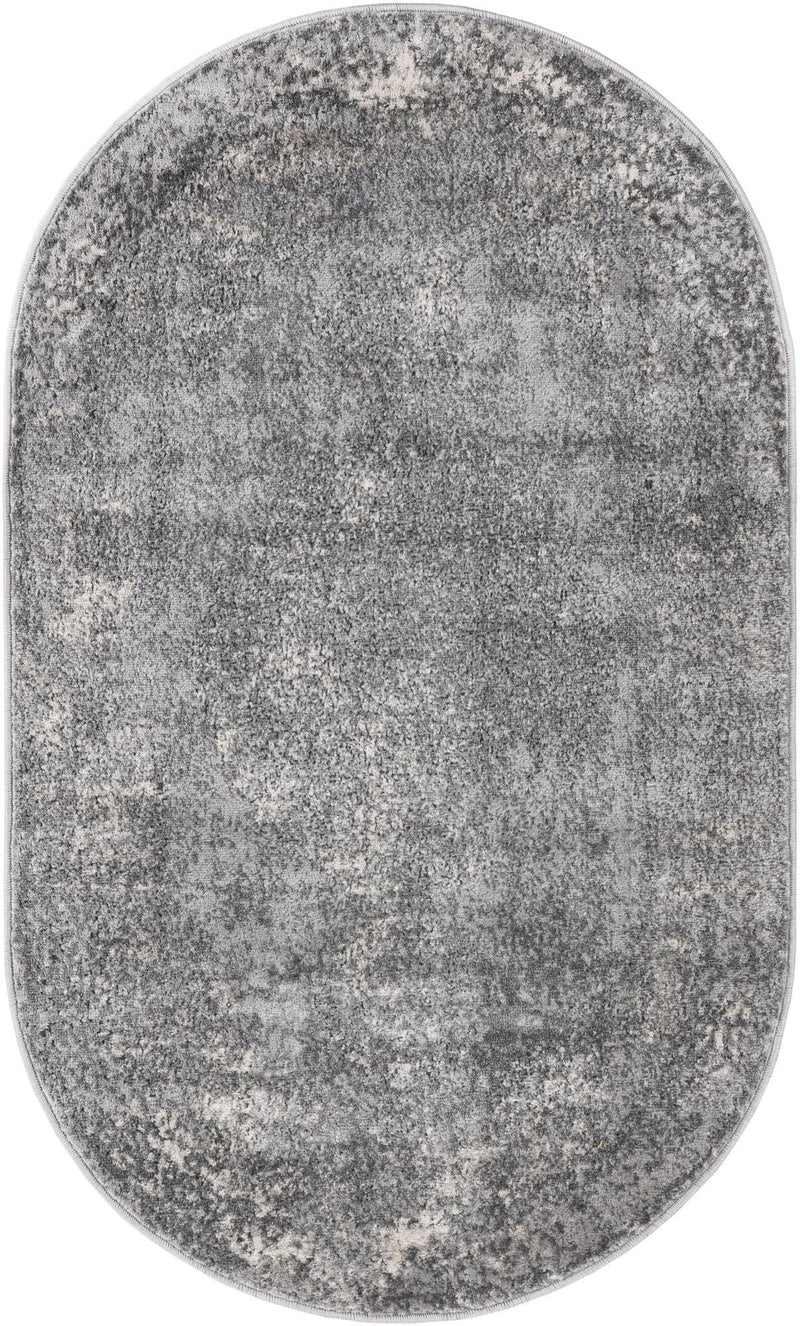 Cascade Range Collection Area Rug -  Adams Oval Gray Main