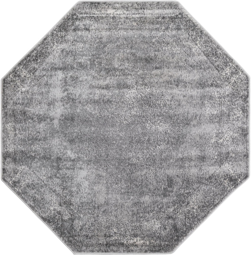 Cascade Range Collection Area Rug -  Adams Octagon Gray Main