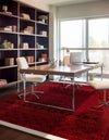 Samarkand Elegance Collection Area Rug -  Ark Square Red  lifestyle 36
