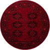Samarkand Elegance Collection Area Rug -  Fergana Round Red  lifestyle 41