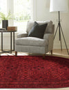 Samarkand Elegance Collection Area Rug -  Samanid Oval Red  lifestyle 31