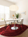 Samarkand Elegance Collection Area Rug -  Samanid Oval Red  lifestyle 35