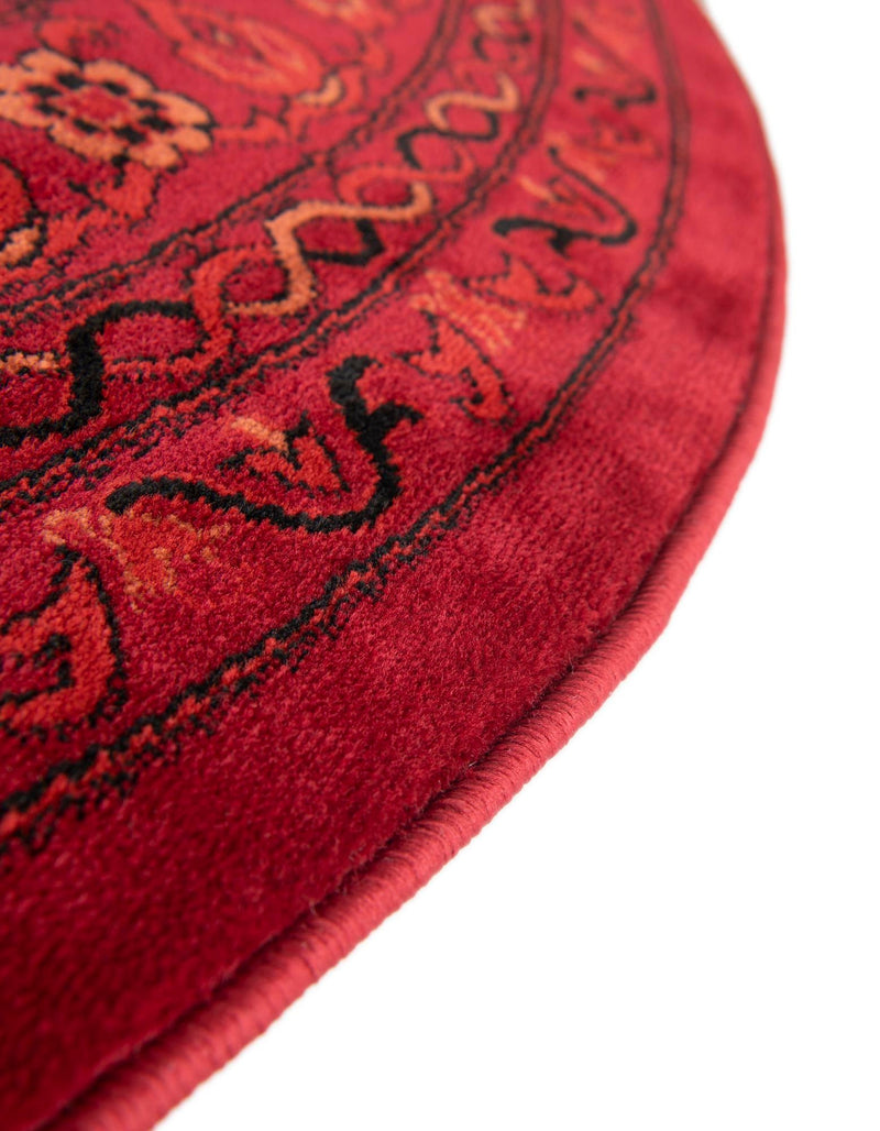 Samarkand Elegance Collection Area Rug -  Samanid Round Red  lifestyle 69