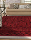 Samarkand Elegance Collection Area Rug -  Samanid Square Red  lifestyle 30